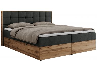 Łóżko kontynentalne ALBERO 1 200x200 - Matana 05 - ciemny szary - OUTLETU