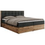 Łóżko kontynentalne ALBERO 1 200x200 - Matana 05 - ciemny szary - OUTLETU