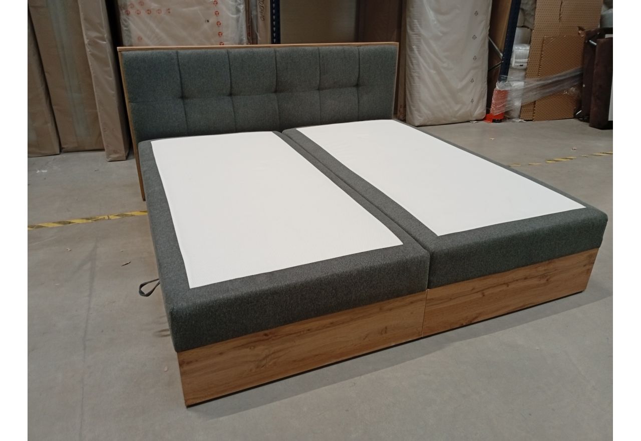 Łóżko kontynentalne ALBERO 1 200x200 - Matana 05 - ciemny szary - OUTLETU