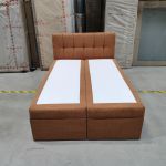 Łóżko kontynentalne RICO 140x200 - Matana 08 - pomarańczowy - OUTLET