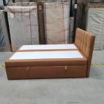 Łóżko kontynentalne RICO 140x200 - Matana 08 - pomarańczowy - OUTLET