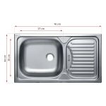 Kuchnia modułowa, systemowy zestaw szafek kuchennych FRAPPE 260 cm - Biały / Dąb Latte / Biały połysk