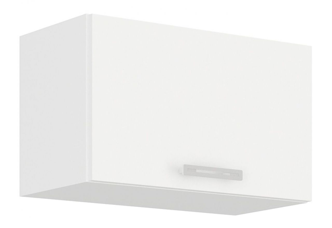 Kuchnia modułowa, systemowy zestaw szafek kuchennych FRAPPE 260 cm - Biały / Dąb Latte / Biały połysk