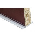 Czarno biały zestaw mebli kuchennych, modułowe szafki z białym blatem ONIS 200 cm - Biały / Czarny