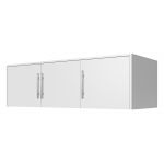 Szafa w stylu glamour z trzema szufladami i lustrem na froncie do sypialni i garderoby - BORNEO / Zgaszony błękit