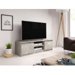 Szafka RTV pod telewizor 120 cm - LOWBOARD PILAR w kolorze BETON