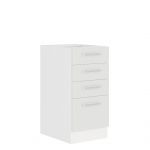 Szafka kuchenna stojąca 40 cm z czterema szufladami INER WHITE 40 D 4S BB