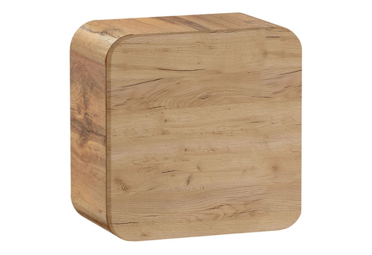 Nowoczesna, wisząca szafka w kształcie kwadratu do łazienki - ARIVA / Dąb Craft Złoty