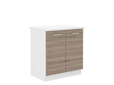 Kuchenna szafka dolna dwufrontowa 80 cm z blatem 28 mm DEIRO 80 D 2F ZB