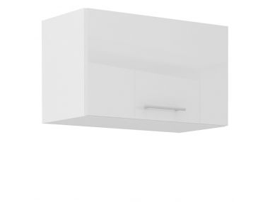 Szafka wisząca, pozioma 60 cm z frontem biały połysk otwieranym do góry LAUREN WHITE 60 GU-36 1F