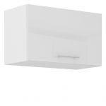Szafka wisząca, pozioma 60 cm z frontem biały połysk otwieranym do góry LAUREN WHITE 60 GU-36 1F