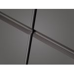 Szafka łazienkowa 80 cm pod umywalkę w nowoczesnym stylu, dwudrzwiowa - CORINO / Lava połysk / Grafit / Dąb Wotan