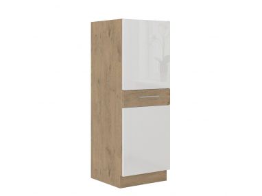 Słupek kuchenny 50 cm z pojedynczym frontem i ukrytymi szufladami VENDIGO BIAŁY HG 50 DK-145 1F (3S) BB