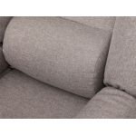 Fotel skandynawski, rozkładany z podnóżkiem w zestawie - LOTUS / Monolith 37 - butelkowa zieleń