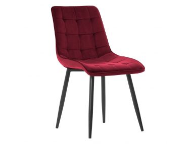 Modne krzesło w czerwonej tapicerce MOLETO do salonu i jadalni