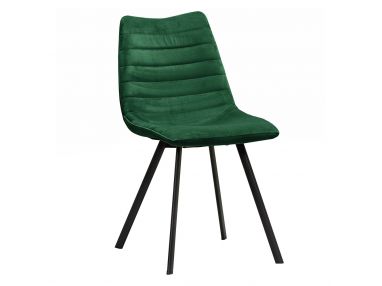 Designerskie krzesło ROZA w odcieniu butelkowej zieleni