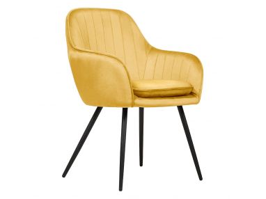 Krzesło ROSARO w pięknym żółtym kolorze