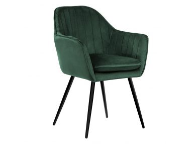 Luksusowe krzesło ROSARO 2 w odcieniu butelkowej zieleni