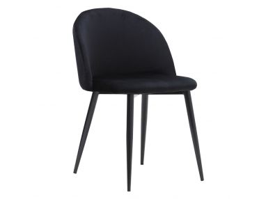 Nowoczesne krzesło skandynawskie SONATA w czarnym tapicerowaniu