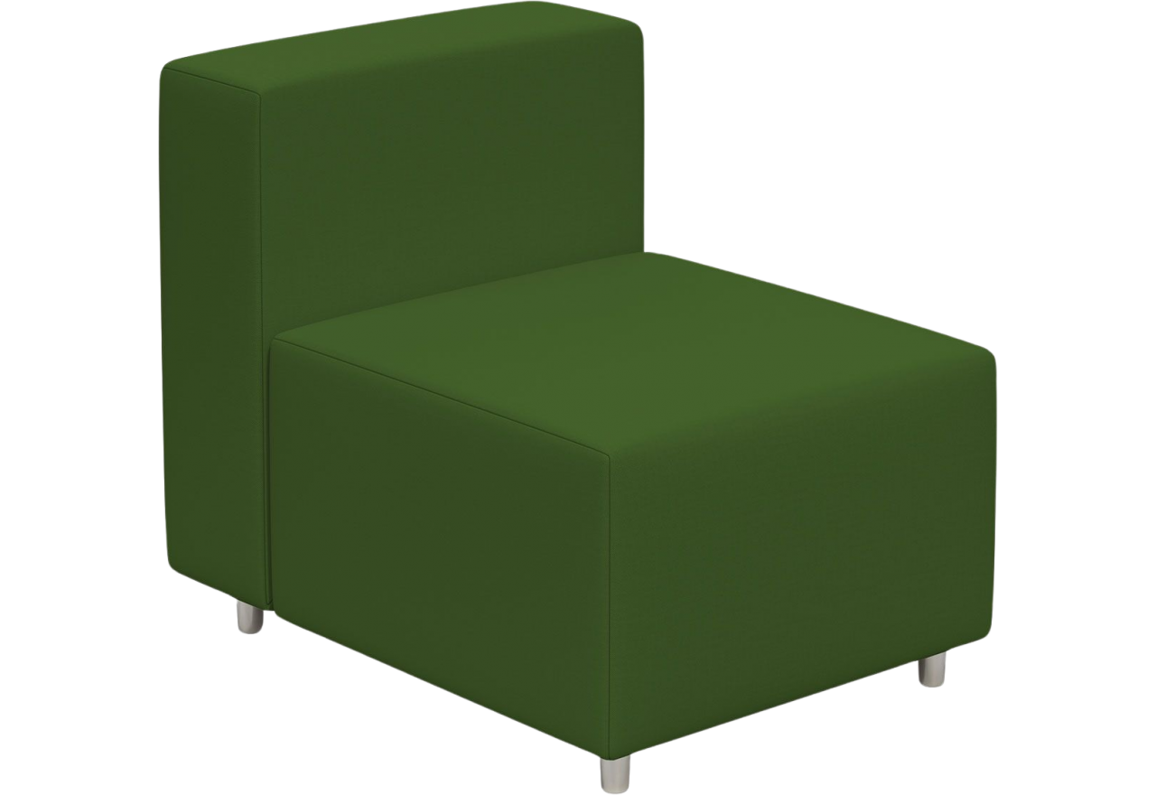 Wypoczynkowy fotel ogrodowy na taras, jednoosobowy w zielonym kolorze