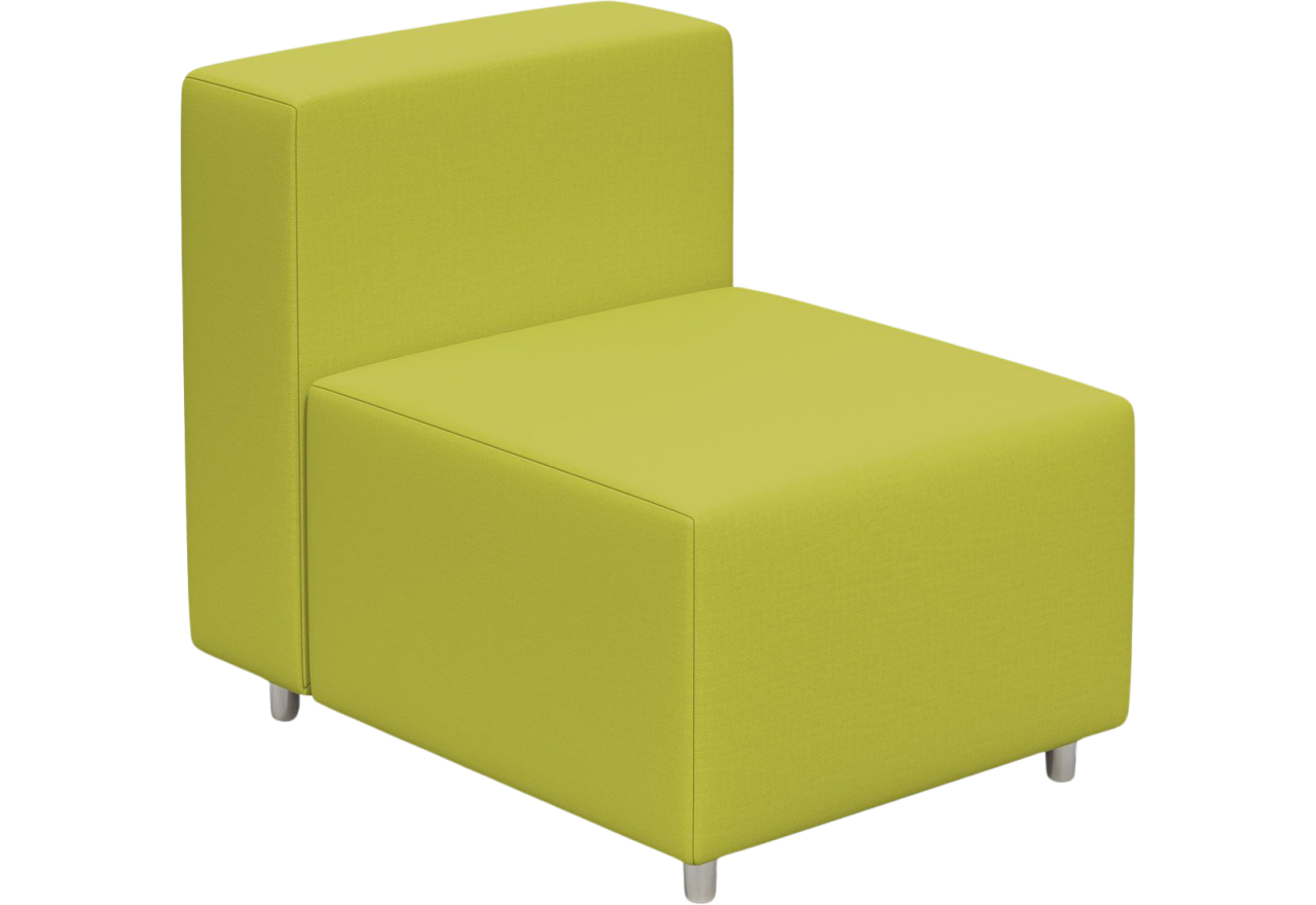 Fotel ogrodowy w tkaninie wodoodpornej, fotel na balkon, taras - żółty