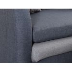 Sofa do pokoju młodzieżowego i salonu, rozkładana kanapa z pojemnikiem na pościel - AZJA II beżowy, niebieski