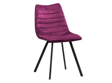 Minimalistyczne krzesło ROZA w burgundowym kolorze