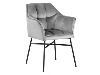 Ciemnoszare stylowe i nowoczesne krzesło RIMALE