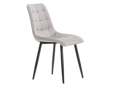 Pełne elegancji stylowe krzesło MOLETO ze srebrnym obiciem