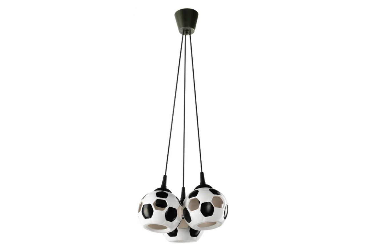 Ceramiczna lampa do pokoju młodzieżowego MAROLA z kloszami stylizowanym na piłki