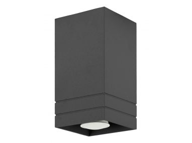 Czarna lampa typu kinkiet NEROLA w minimalistycznyej nowoczesnej czarnej oprawie
