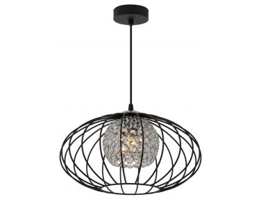 Nowatorska lampa NITIDUS łącąca loftowy styl z błyszczącym kloszem glamour