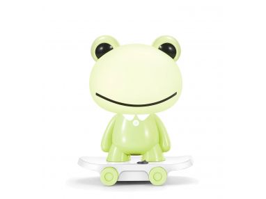 Zielona lampka żabka na deskorolce SKATEFROG do pokoju dziecięcego