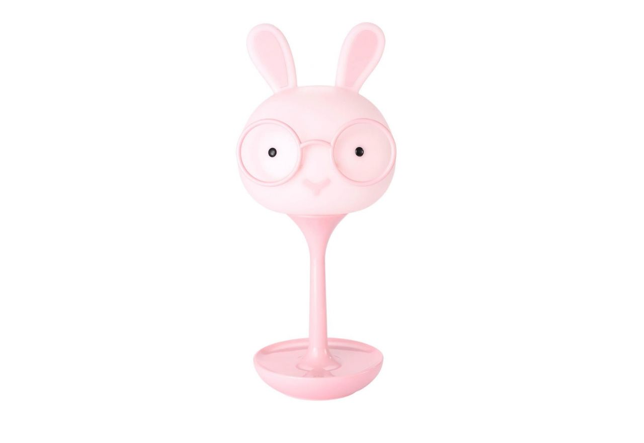 Różowa lampa dekoracyjna dziecięca CONEJO o kształcie różowego królika