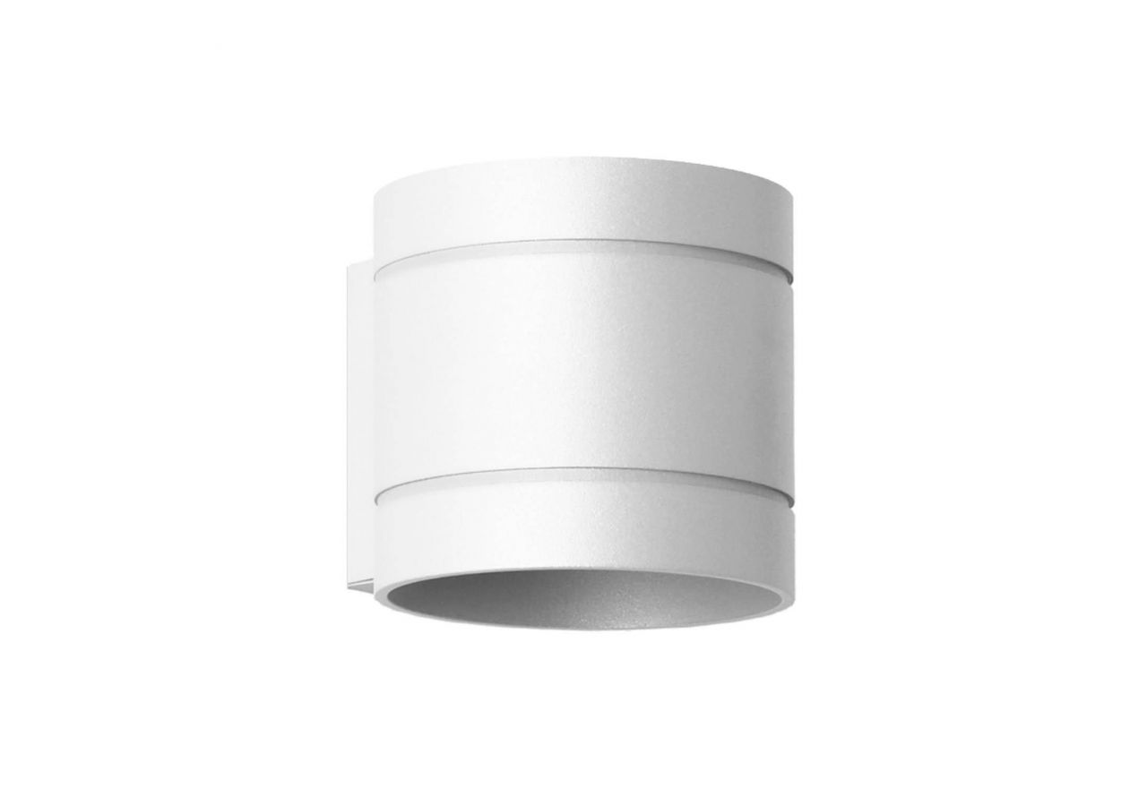 Nowoczesna biała lampa ścienna typu kinkiet DORIGO w prostym minimalistycznym stylu