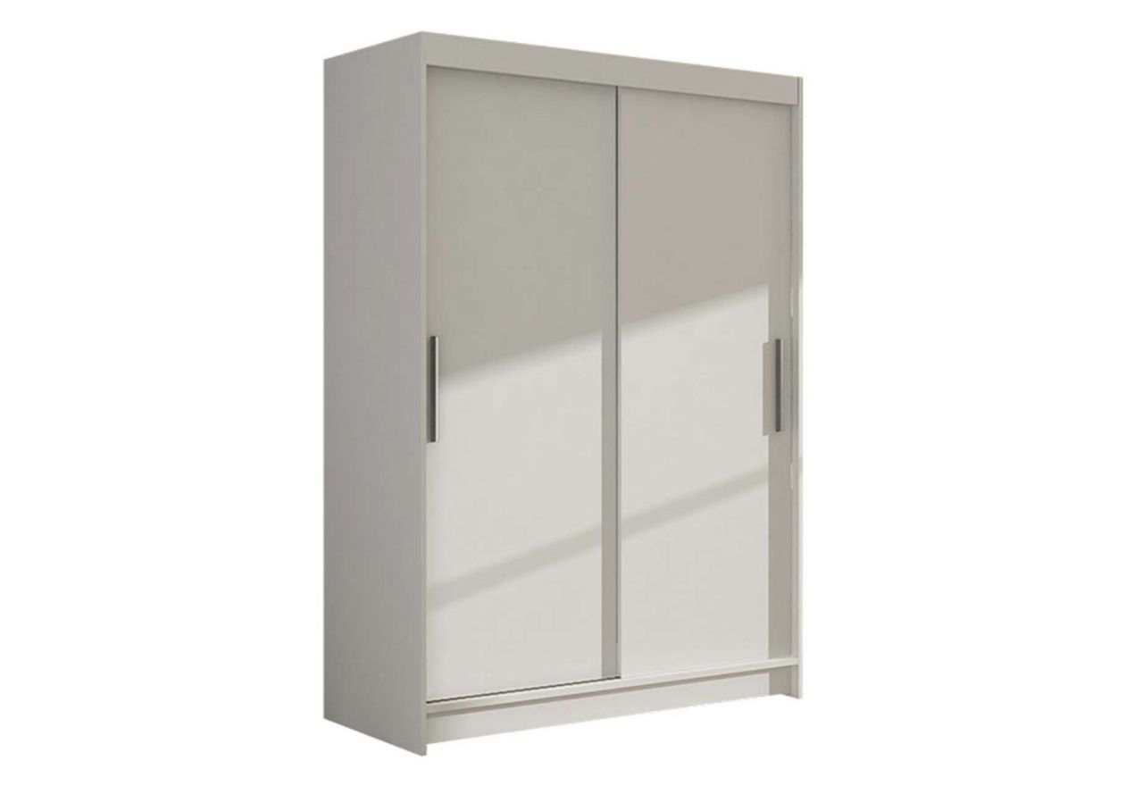 Elegancka minimalistyczna biała szafa przesuwna - MINO I 120 cm