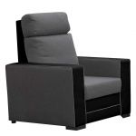 Nowoczesny szary fotel wypoczynkowy na sprężynach MARTESI z dwukolorową tapicerką