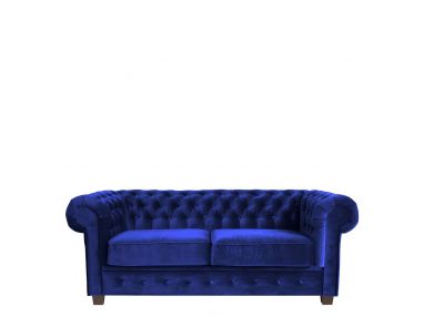 Niebieska sofa dwuosobowa...