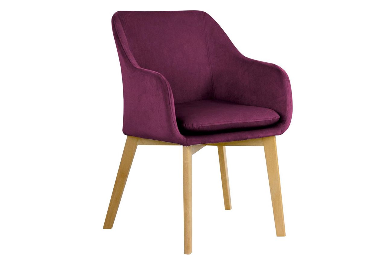 Krzesło kubełkowe z głębokim siedziskiem i ergonomicznymi podłokietnikami HUERTA do nowoczesnego salonu Gr.4
