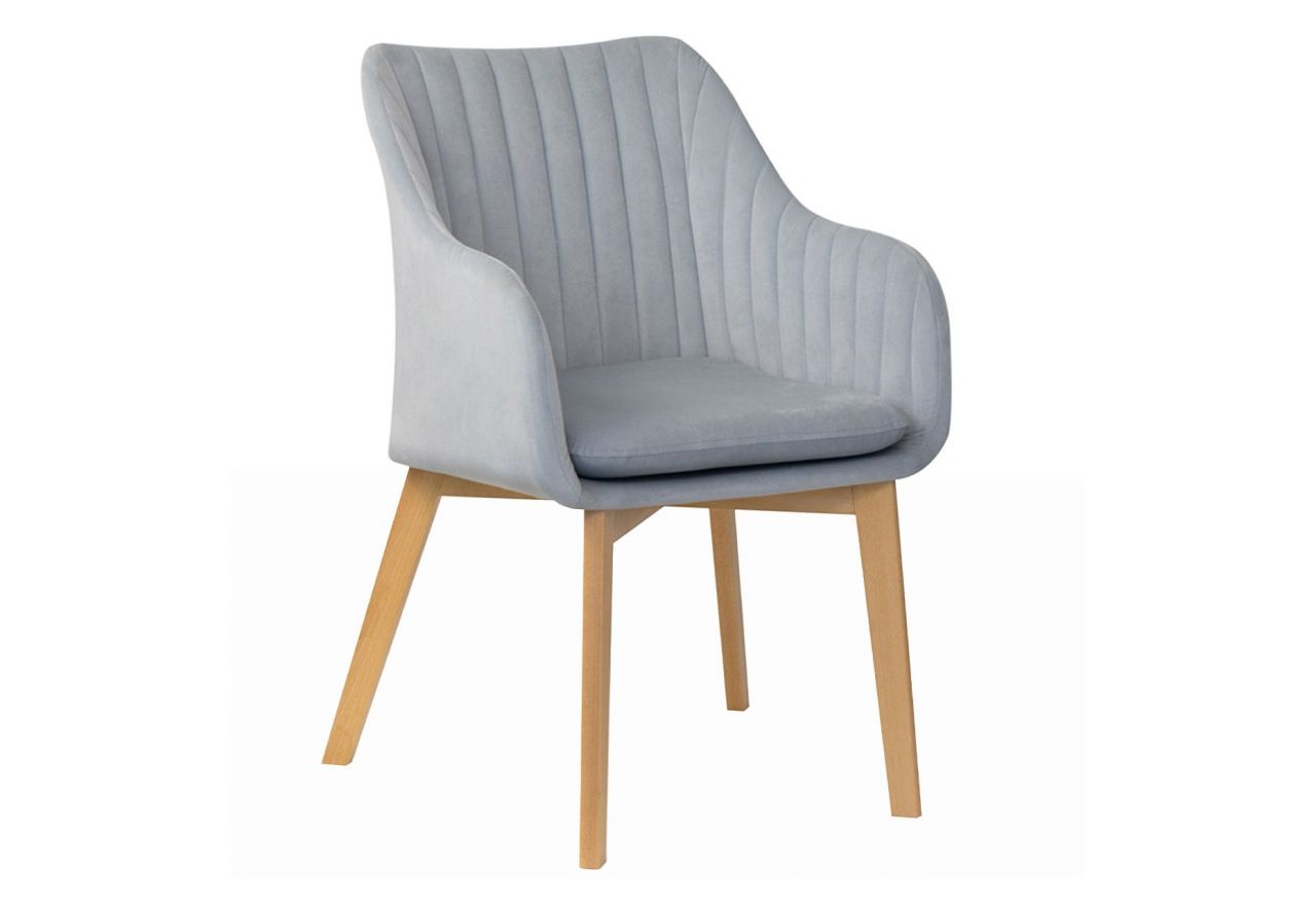Stylowe nowoczesne krzesło HUERTA II z modnymi przeszyciami na oparciu