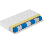 Dwustronny materac kieszeniowy H3 z pianką VISCO i lateksem - ALASKA 160x200