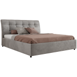 Łóżka tapicerowane szare