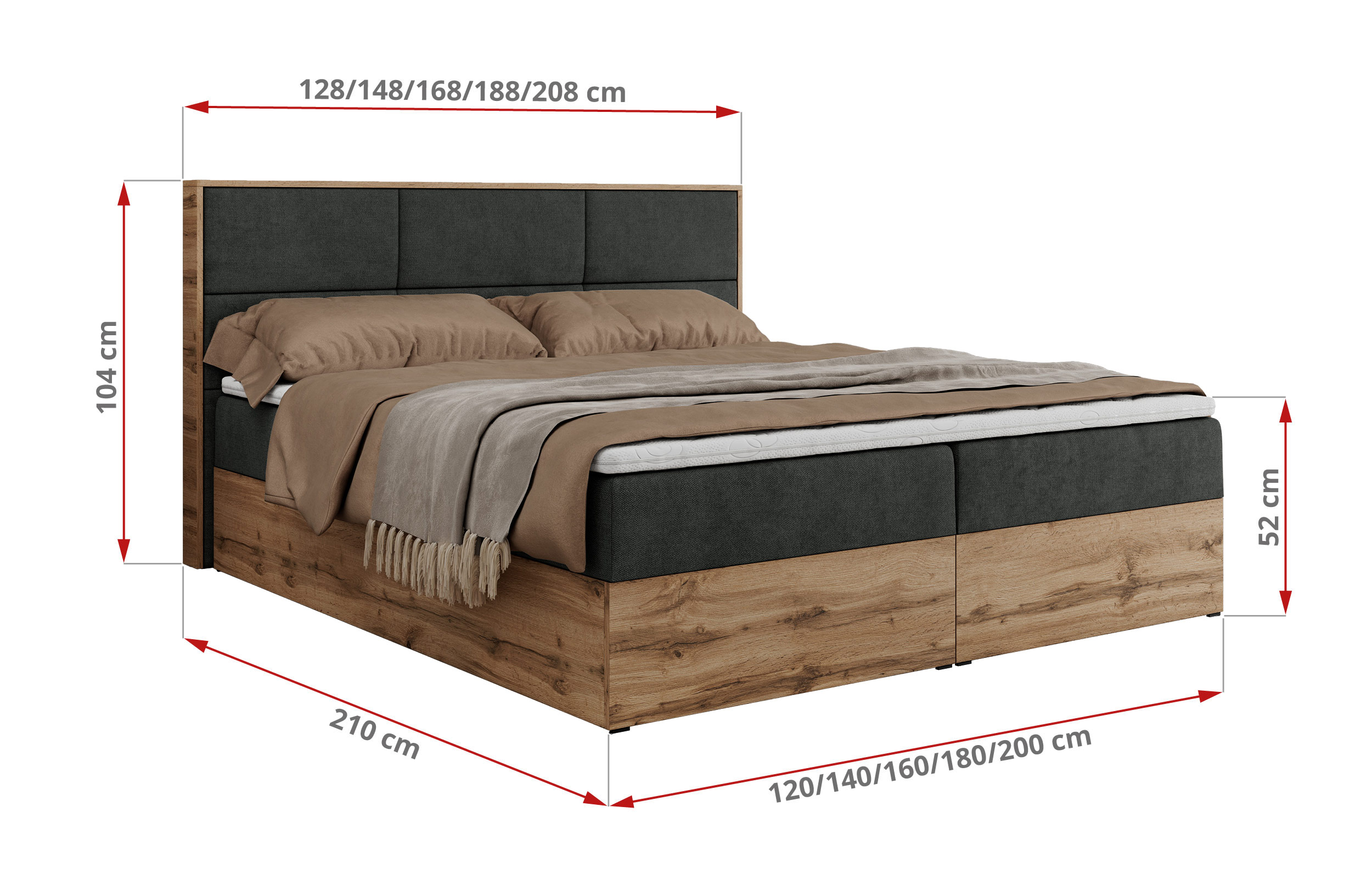 wymiary łóżka Albero 4