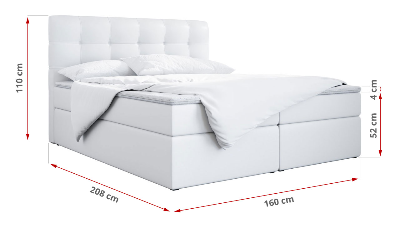 wymiary łóżka Erni