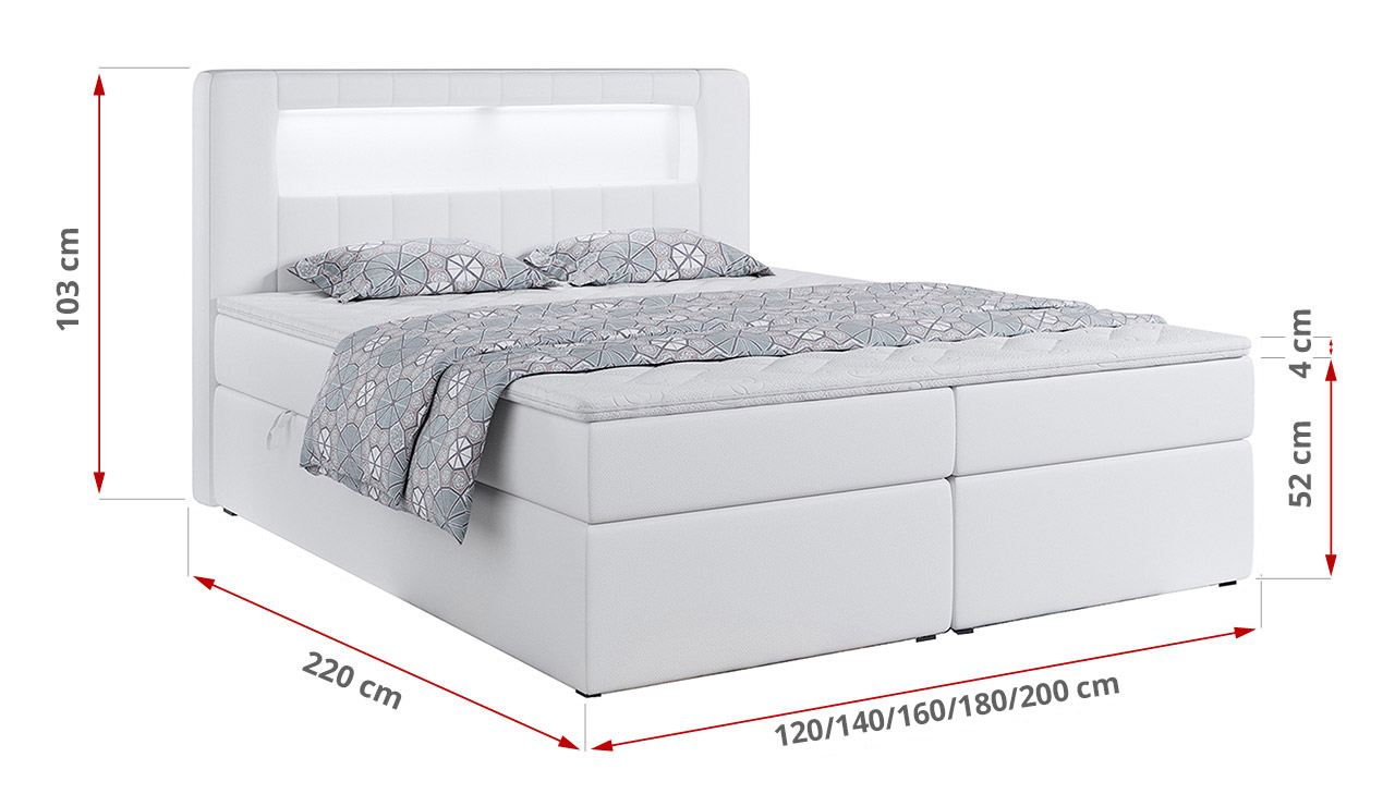 wymiary łóżka Gold 5 King