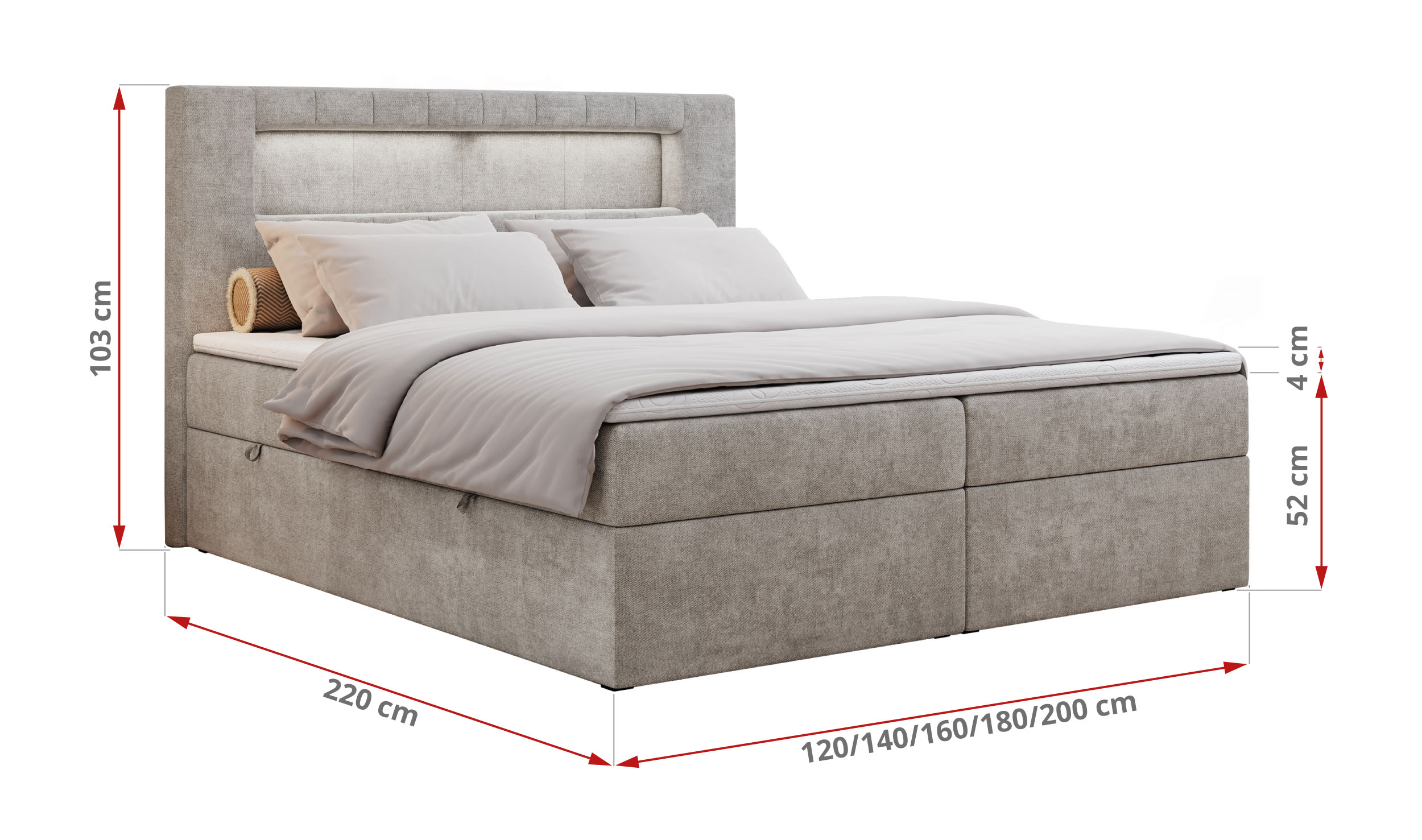 wymiary łóżka Gold 5 King