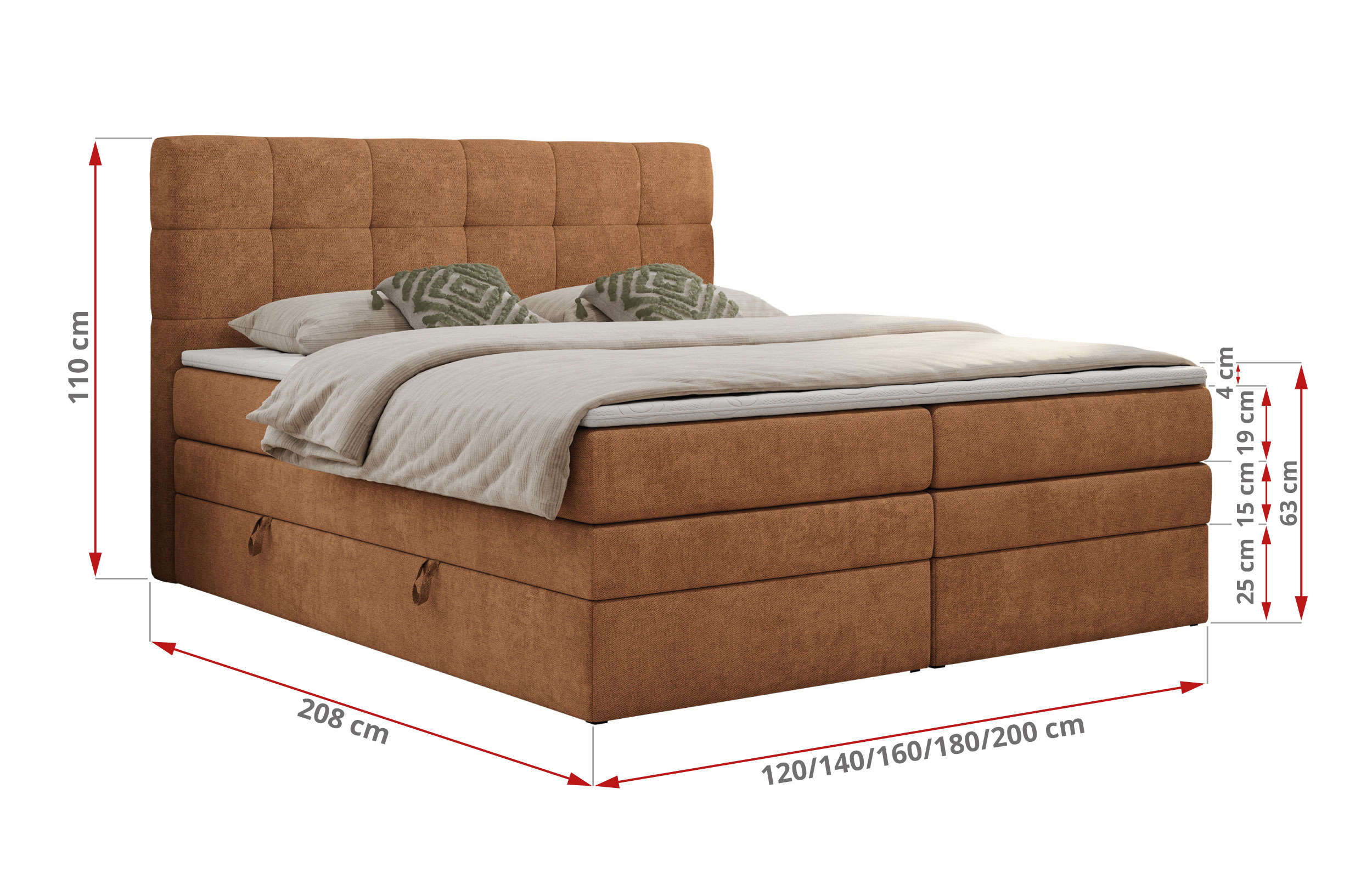 wymiary łóżka Luka