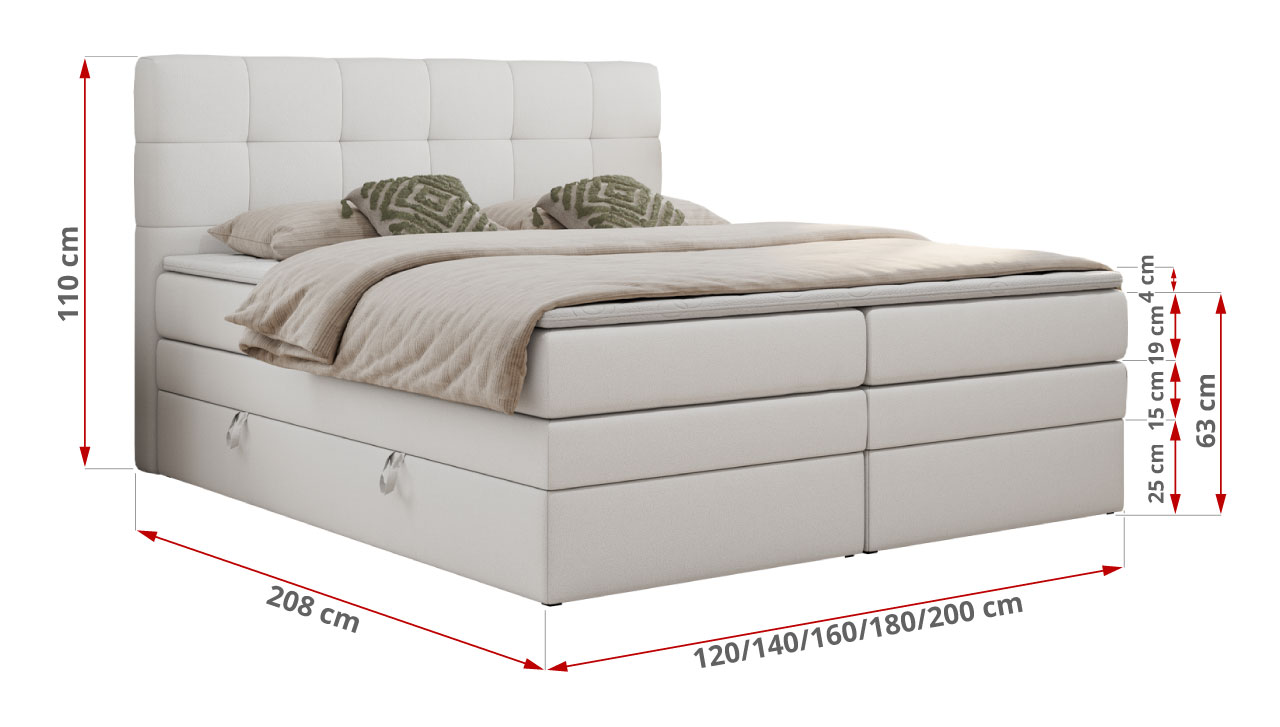 wymiary łóżka Luka