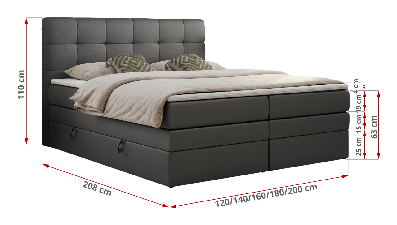 wymiary łóżka Luka