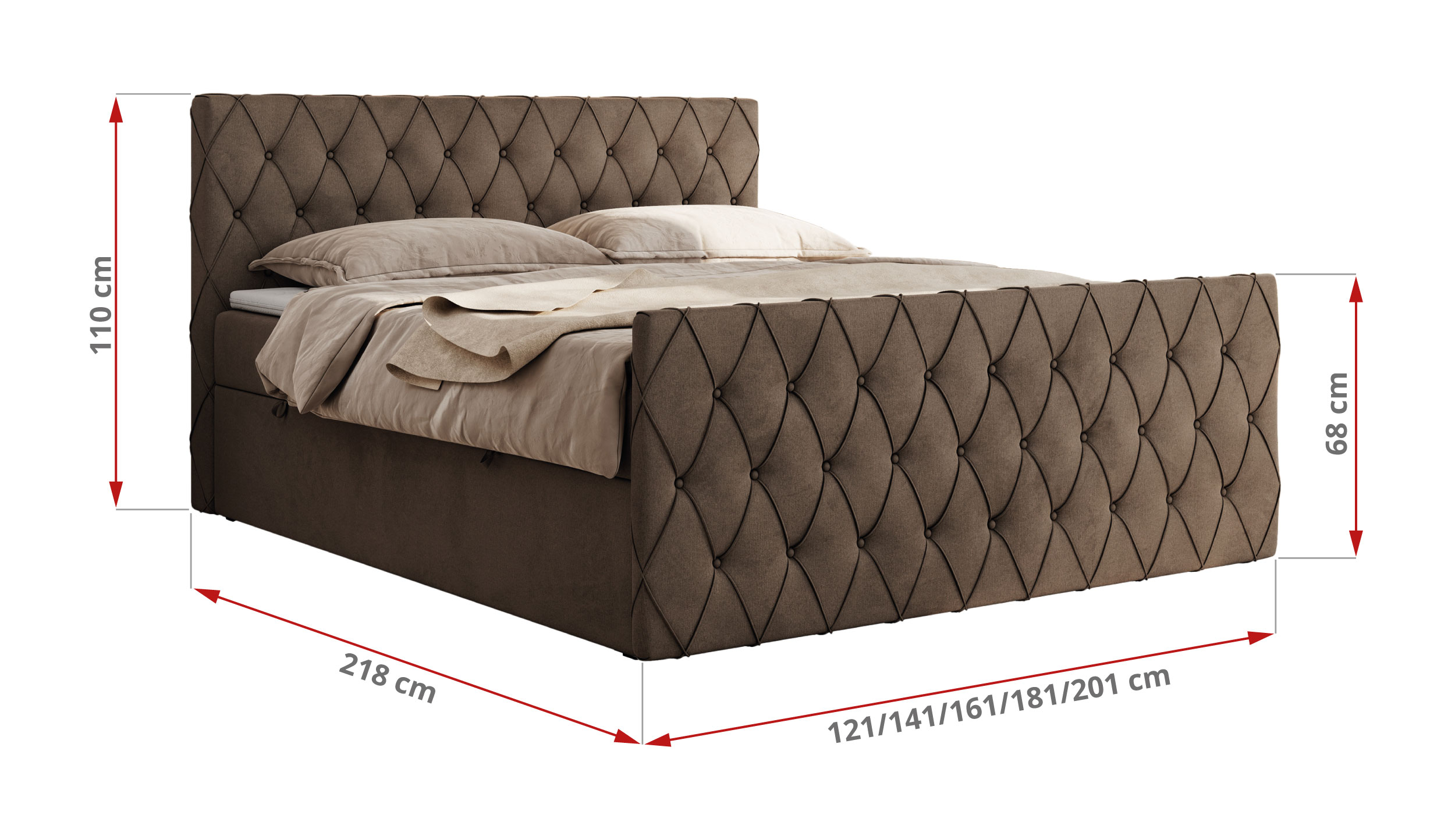 wymiary łóżka Gold 5 King